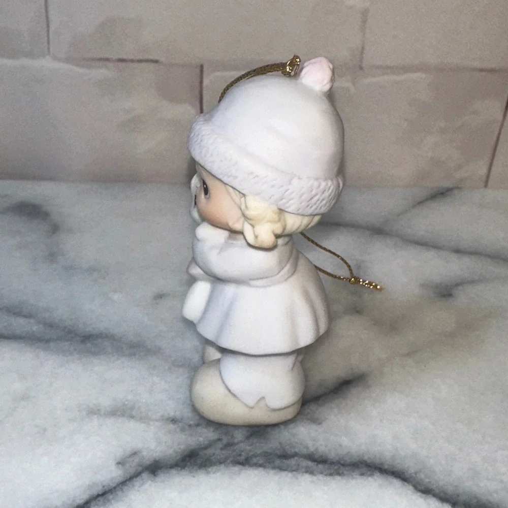Precious Moments 1992 Good Friends Are For Always Girl Bunny Ornament 524131